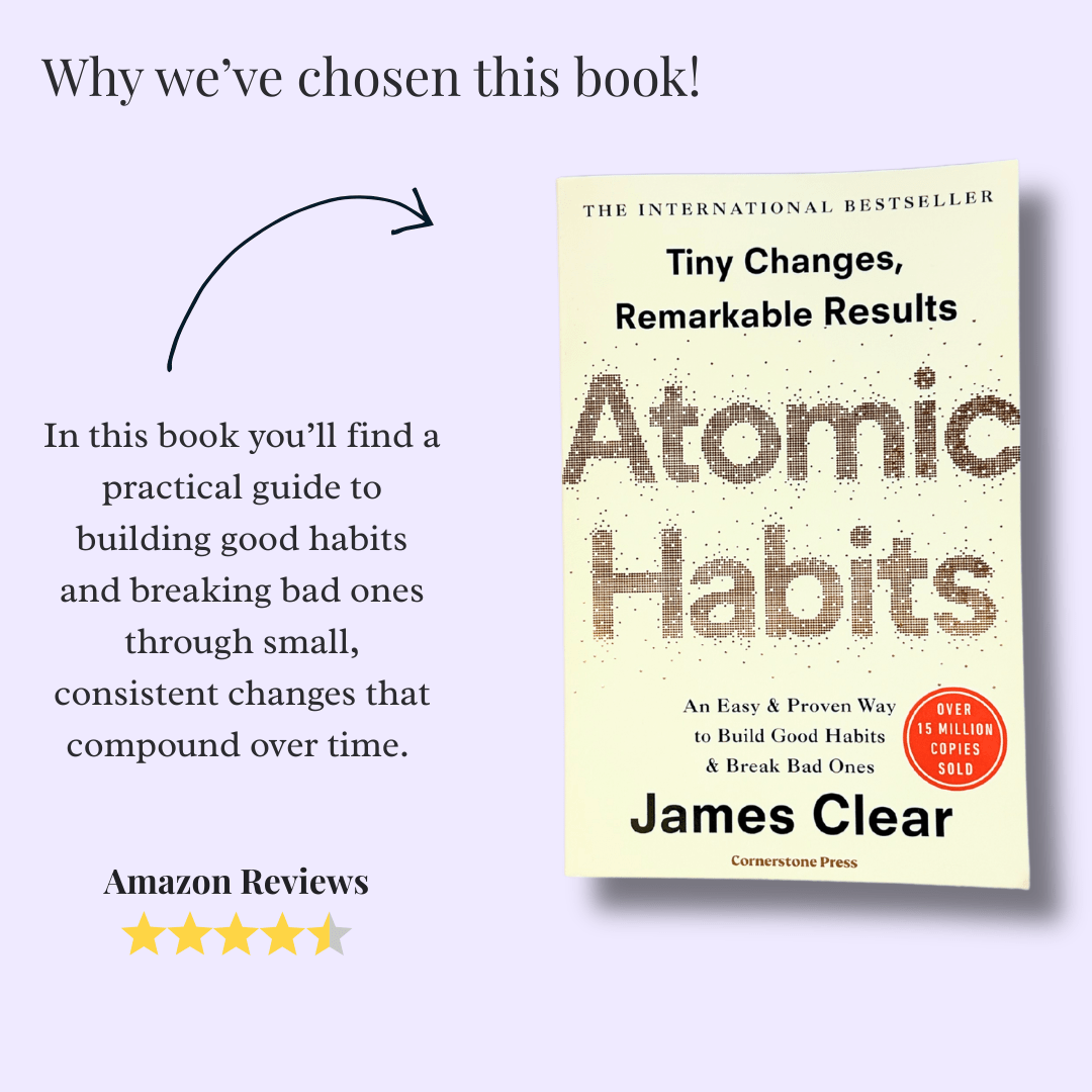 Atomic Habits by James Clear - Productive Reading Gift Wrapped Book - EOS BOX
