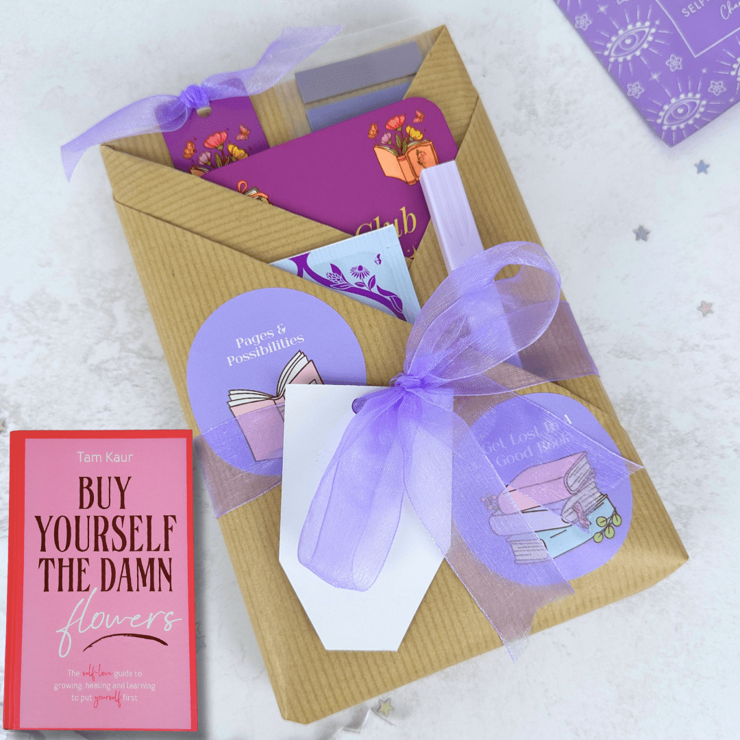 Buy Yourself The Damn Flowers by Tam Kaur - Productive Reading Gift Wrapped Book - EOS BOX