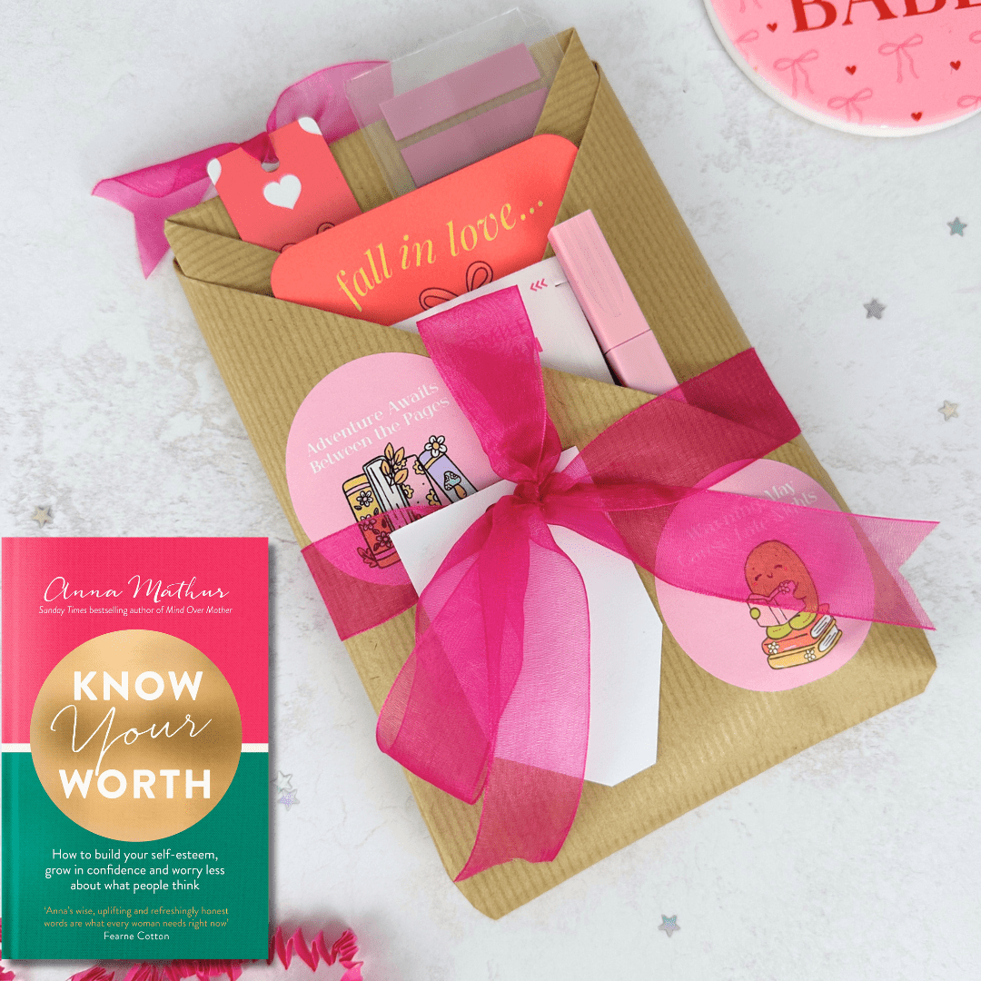 Know Your Worth by Anna Mathur - Productive Reading Gift Wrapped Book - EOS BOX