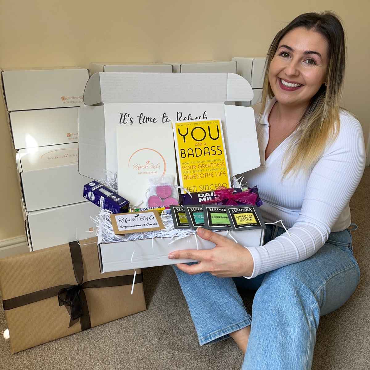 <p>EOS BOX was born! 🐣 Georgie wanted to make her kits more widely available for anyone currently working towards new goals and ambitions.</p><p>EOS BOX went live with just one box... our original Personal Growth kit.</p>