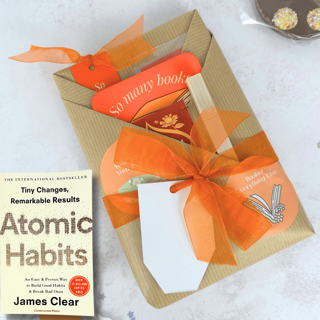 Atomic Habits by James Clear - Productive Reading Gift Wrapped Book - EOS BOX