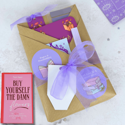 Buy Yourself The Damn Flowers by Tam Kaur - Productive Reading Gift Wrapped Book - EOS BOX