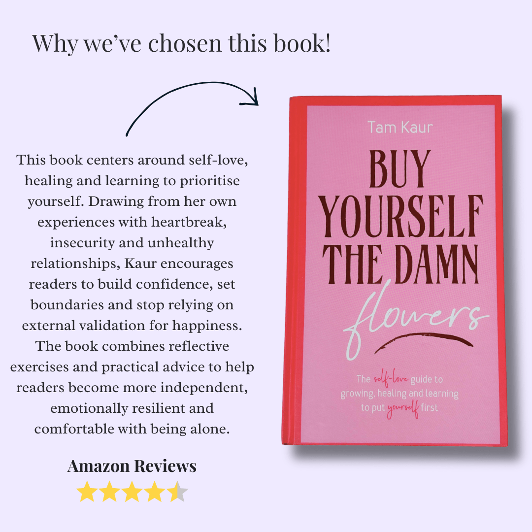 Buy Yourself The Damn Flowers by Tam Kaur - Productive Reading Gift Wrapped Book - EOS BOX