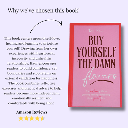 Buy Yourself The Damn Flowers by Tam Kaur - Productive Reading Gift Wrapped Book - EOS BOX