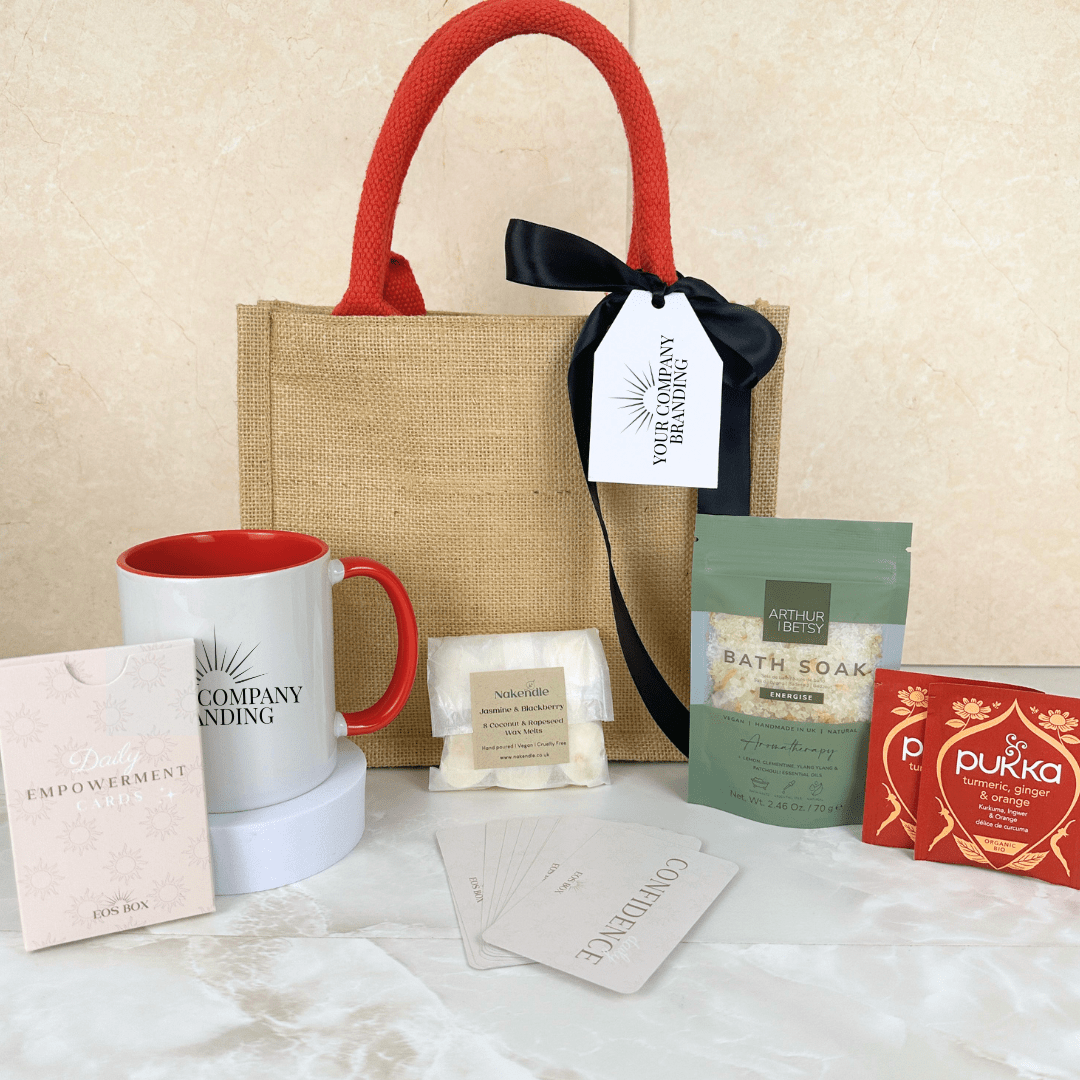 Career Milestone | Add Your Brand Promotion Celebration Jute Bag - EOS BOX