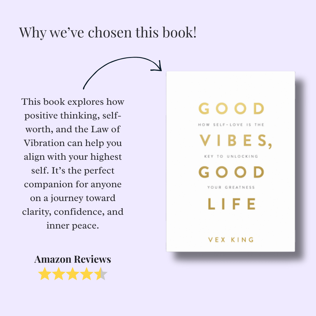 Good Vibes, Good Life by Vex King - Productive Reading Gift Wrapped Book - EOS BOX