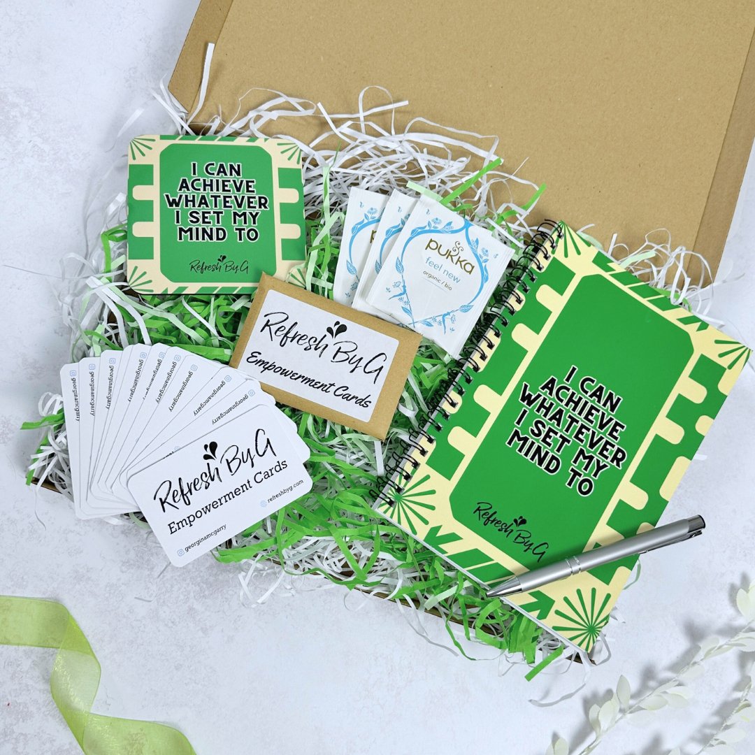 Journal and Affirmation Gift Box - Green Edition - EOS BOX