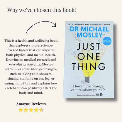Just One Thing by Dr Michael Mosley - Productive Reading Gift Wrapped Book - EOS BOX