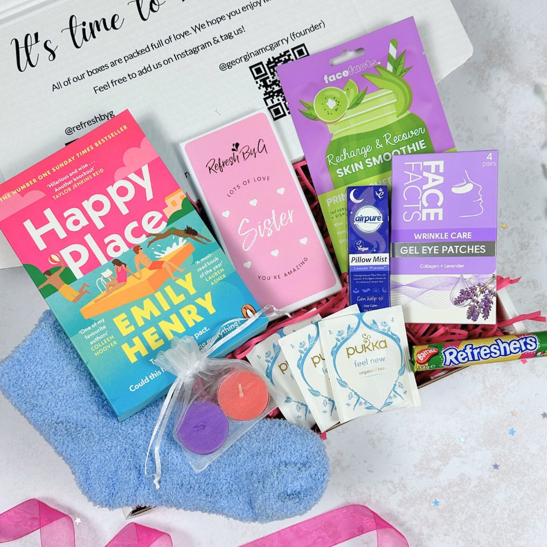 Ladies 'Me Time' Self Care Gift Box with Emily Henry Book - Refresh By G