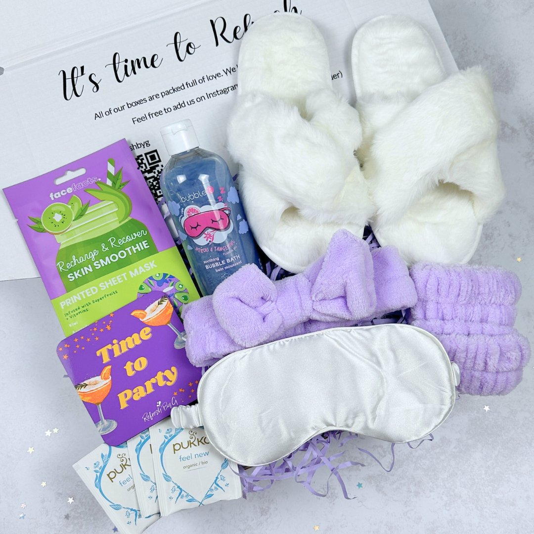 Pamper Package Gift Box With Time To Party Coaster - Refresh By G