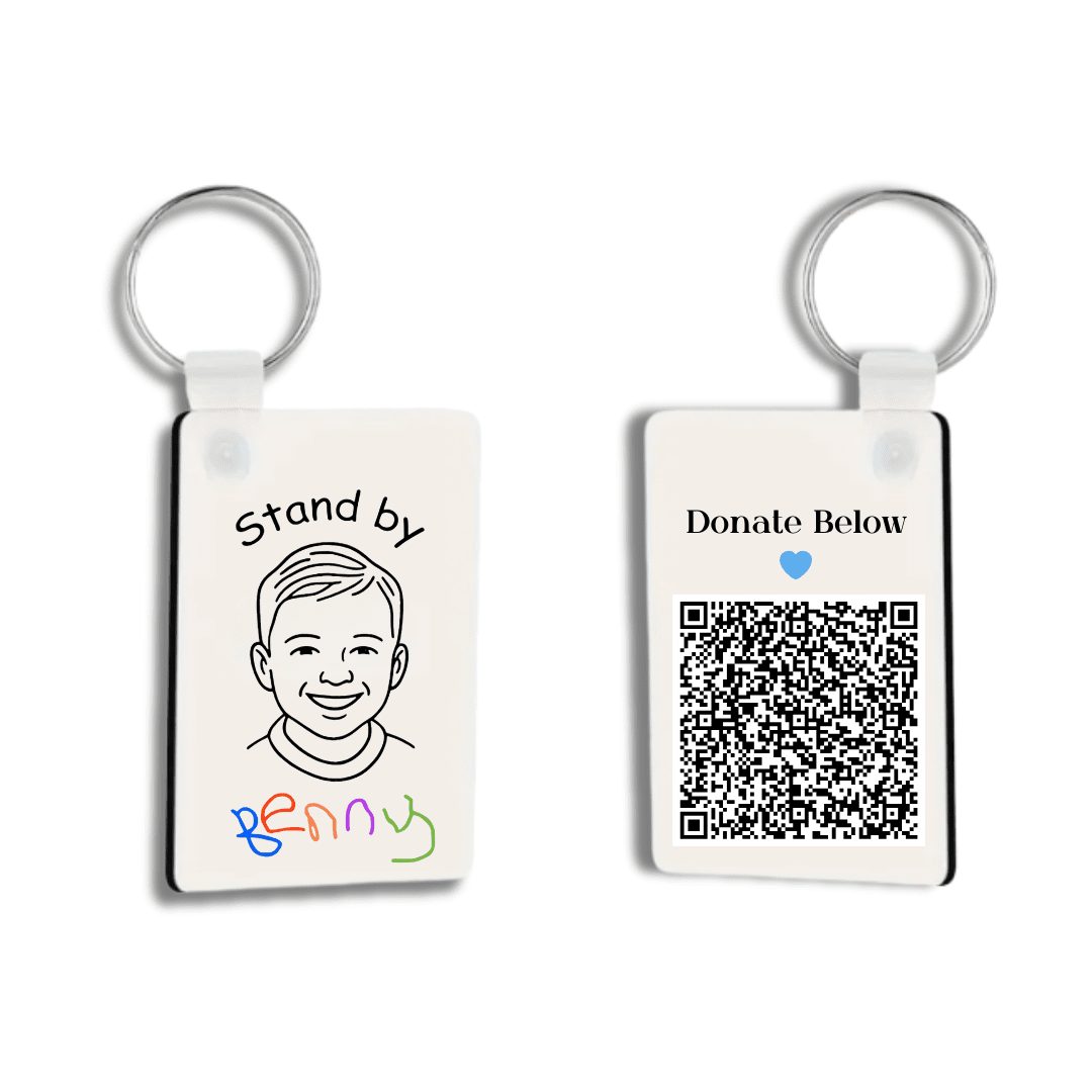 Stand By Benny Keyring (6cm x 4cm) - EOS BOX