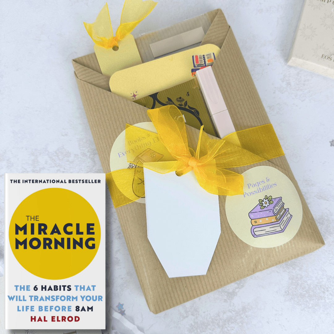 The Miracle Morning by Hal Elrod - Productive Reading Gift Wrapped Book - EOS BOX