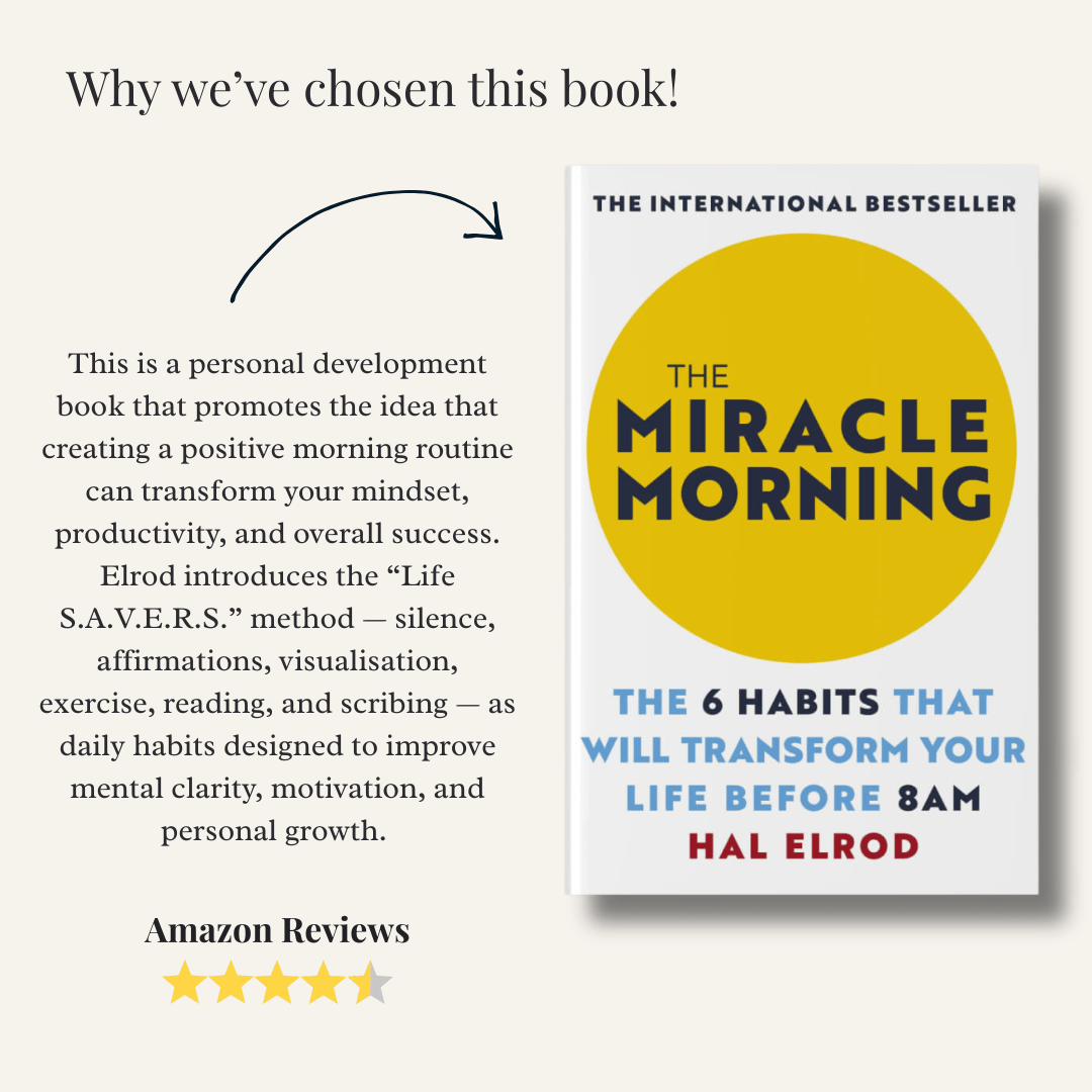 The Miracle Morning by Hal Elrod - Productive Reading Gift Wrapped Book - EOS BOX
