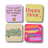 Words of Positivity Coasters - Set of 4 - EOS BOX