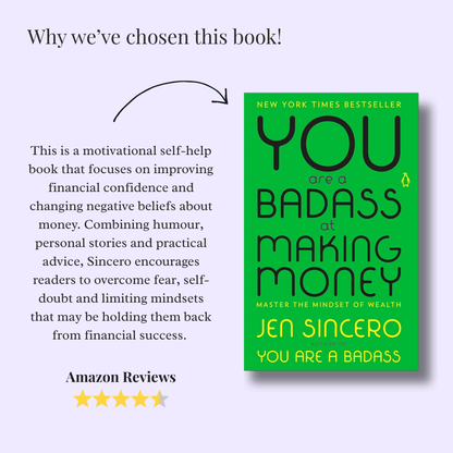 You Are A Badass at Making Money by Jen Sincero - Productive Reading Gift Wrapped Book - EOS BOX